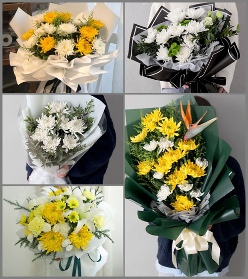 湖北孝感市大悟县芳畈镇竹林村白事花束代送